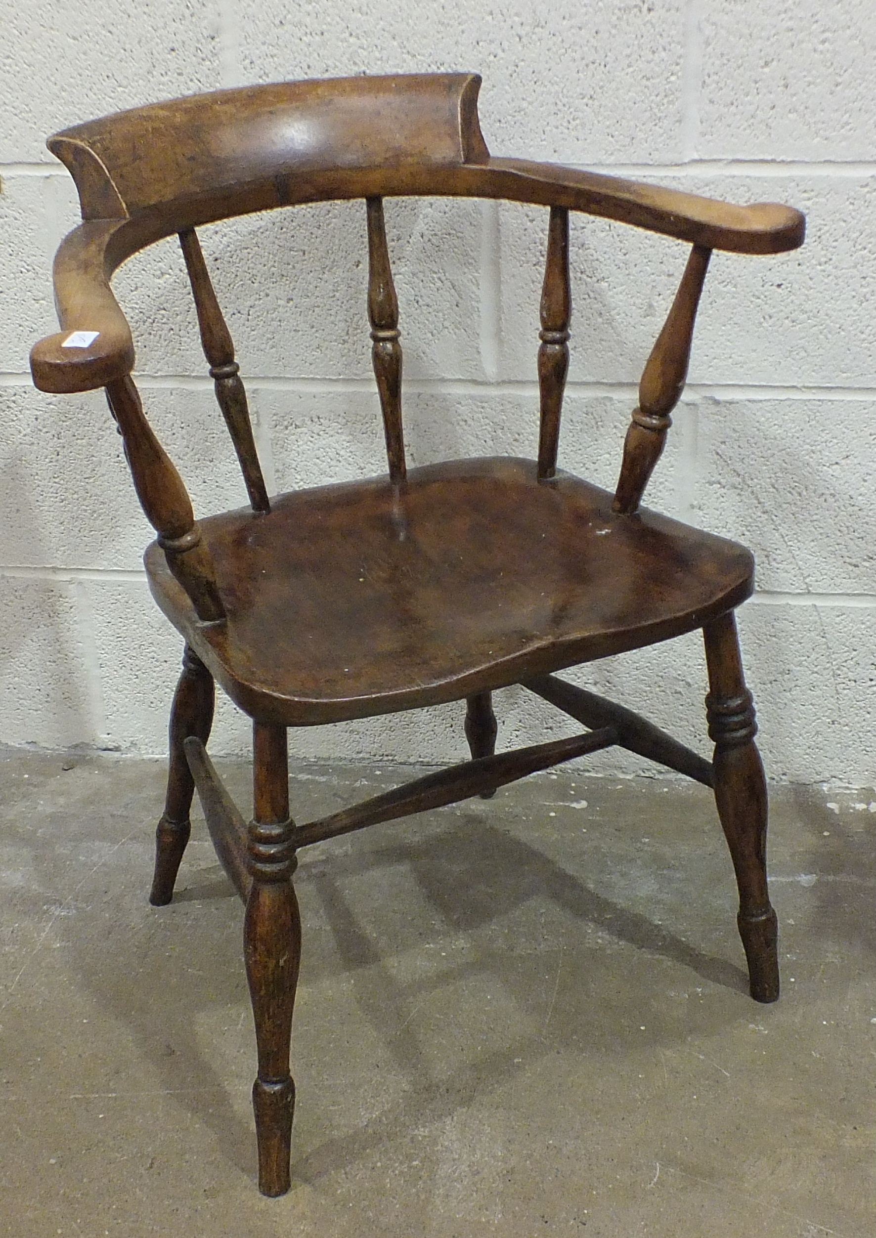 An elm and beech captain's chair.