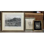 A pair of engravings after Benjamin W Leader, River Landscapes, a Victorian coloured engraving,