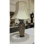 A Royal Doulton stoneware vase converted as a lamp.