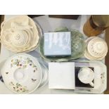 A Royal Worcester Strawberry Fair dish and cover and two bowls, a small collection of modern