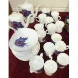 A Wedgwood coffee service of Susie Cooper design, approximately 38 pieces, a Royal Albert Lavender