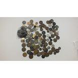 A small collection of coinage, mainly British.