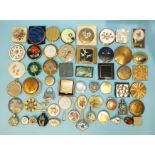 A collection of powder compacts, handbag mirrors, pill boxes, etc, by Stratton, Christian Dior,
