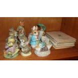 A collection of six Beswick Beatrix Potter figures, all BP-3b, 'Jemima Puddleduck Made A Feather