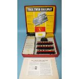 Trix Twin Railway OO Gauge boxed set c1958, comprising 1/520 BR 0-4-0 locomotive and tender No.