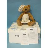 Steiff, a modern Steiff "Christmas Baker" teddy bear, with button in ear and tag, certificate no.