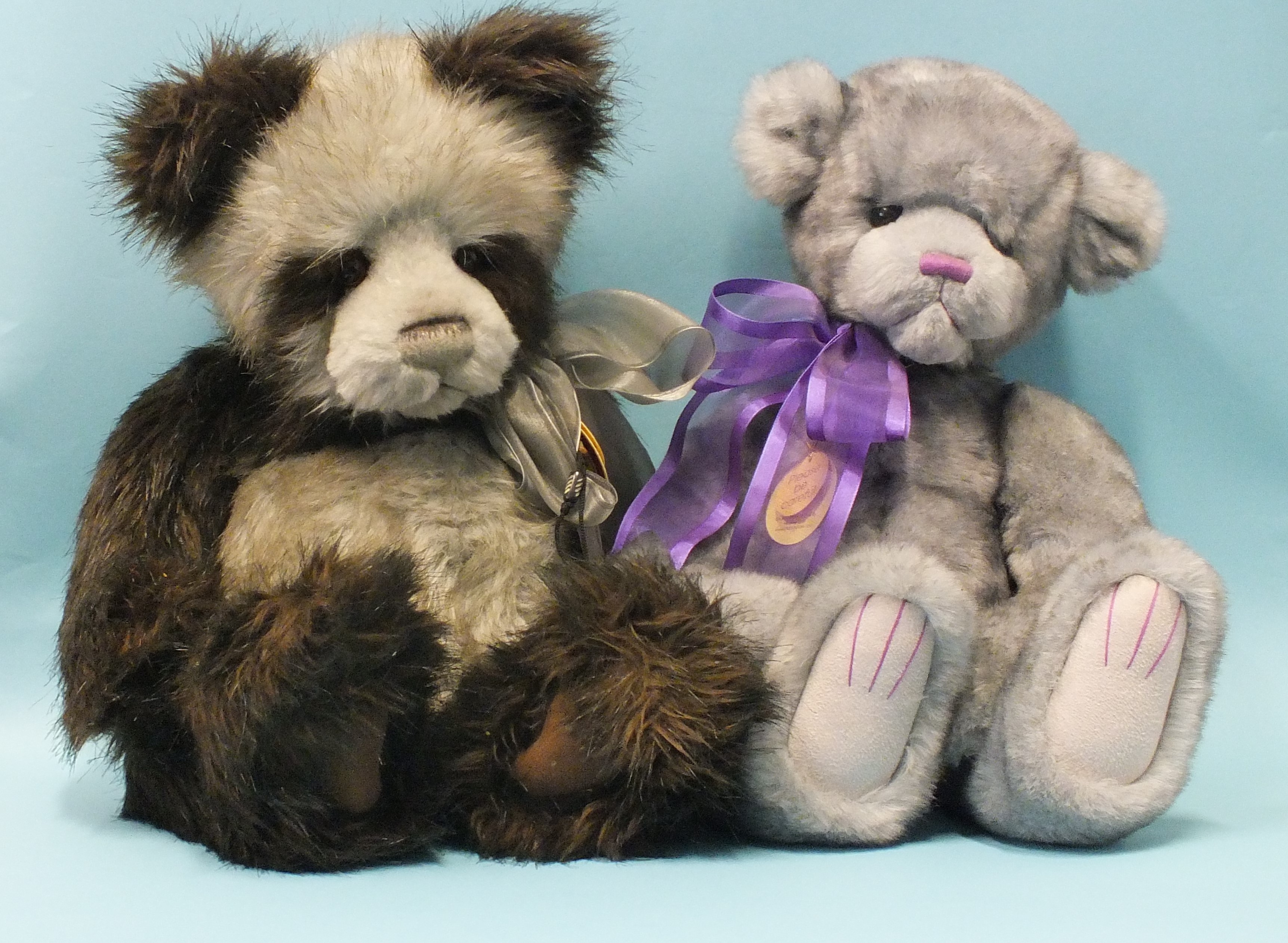 Charlie Bears, Dougie, 45cm and Pattercake, 40cm, both with tags and bag, (2).