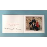 HRH Charles, Prince of Wales and HRH Diana, Princess of Wales, Christmas card 1991, autopen