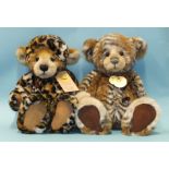 Charlie Bears, Surabhi, no.3983 of 4000, 37cm and Abhay, no.2615 of 4000, 37cm, both with name