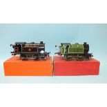 Hornby O Gauge, No. 40 0-4-0 c/w BR tank locomotive with three lamps and No. 101 LNER 0-4-0 c/w tank