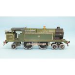 Hornby O gauge, a late 1930's c/w GWR 4-4-2T No.2 Special Tank Locomotive, no.2221 in Hornby Service