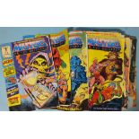 A quantity of 'Masters of the Universe' comics, no.s 5-70, 72, (67).