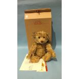 Steiff, a modern Steiff Year 2000 teddy bear, blonde mohair with button in ear and tag,