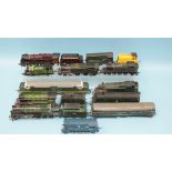 A group of unboxed OO gauge locomotives by Lima, Mainline, Triang and Airfix, (13).