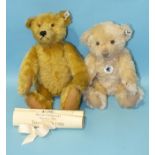 Steiff, two replica teddy bears: Teddy Bear 1908, No. 1255 of Ltd Edn of 3000, with certificate,