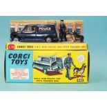 Corgi Toys, 448 BMC Mini Police Van with Tracker Dog, boxed with inner tray and packing, in near