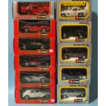 Eleven boxed Burago 1:24 diecast cars, mainly sports cars, (11).