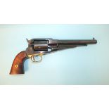 A replica Western Remmington New Army Calibre 9mm Knall Revolver by F.lli Pietta, made in Italy,