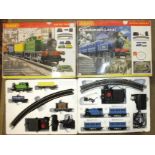 Hornby OO Gauge, R1016 Caledonian Local electric train set and R1085 Local Freight electric train