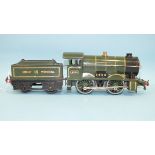 Hornby O gauge, a pre-war GWR 0-4-0 E120 No.1 Special Tender Locomotive no.4700, 20 volt electric,