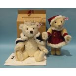 Steiff, a musical teddy bear "Long to Reign Over Us", No. 509 of Ltd Edn of 2015, (boxed) and