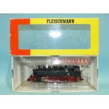 Fleischmann HO gauge, 4086 DB 2-8-2 tank locomotive, no.86 729, boxed with instructions.