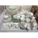 Approximately 75 pieces of Minton's 'Haddon Hall' tea and dinner ware.