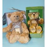 An A & A Soft Toys Millennium Original teddy bear with certificate, 37cm, boxed, a Suki "Toby Bear",