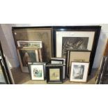 A large collection of furnishing pictures and prints.