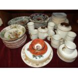 A small collection of Spode 'Pheasant' pattern painted and printed plates, 22cm diameter and other