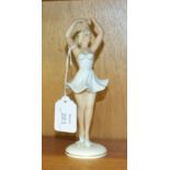 A Goebel Schaubach Kunst porcelain figure of a ballerina, 19.5cm high, impressed Kunst 18, factory