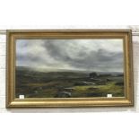 Arthur Read, 'Gutter Tor, Dartmoor', signed oil on canvas, 50 x 90cm.