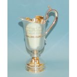 A Historical Heirloom Ltd limited edition miniature sterling silver cream jug, ___7oz, inscribed