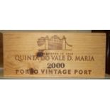 Quinta do Vale d. Maria, 2000 750ml, owc, six bottles, (6).