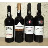 LBV Port, Porto Pocas LBV 1998, one bottle, Taylor's 2011, one bottle, 2013, one bottle and Graham's
