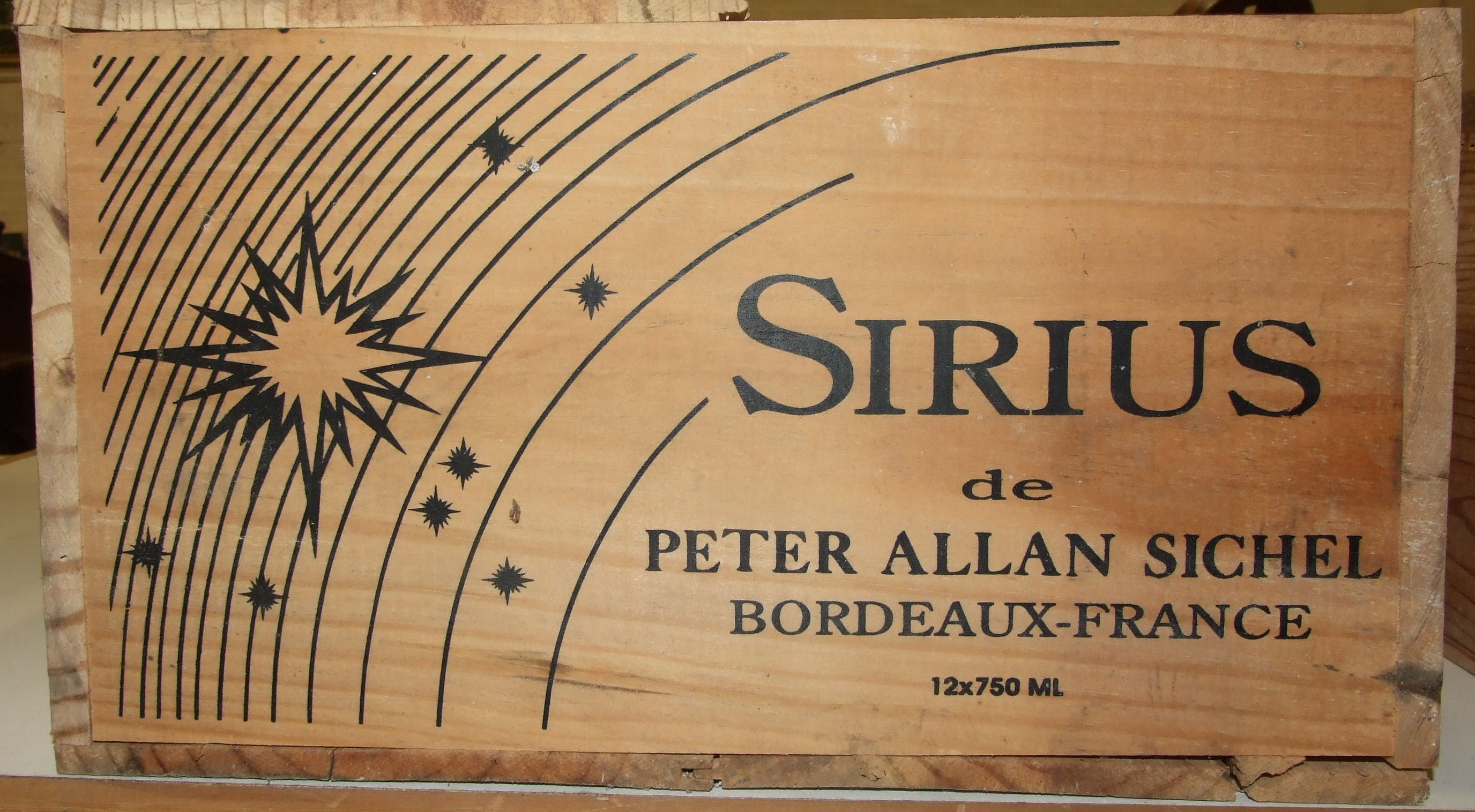 Sichel Sirius, Bordeaux 1996, owc (open, twelve bottles, (12). - Image 2 of 2