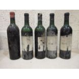 Chateau Brane-Cantenac, Margaux 1964, two bottles mid-shoulder, two bottles bottom-shoulder, (
