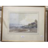 Mark Gibbons, 'Shelley Beach, Exmouth', signed and titled watercolour, 25 x 36.5cm, together with