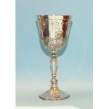 A Harrods silver limited edition '1620 The Mayflower Goblet' by Richard Woodman Burbidge, ___7½oz,