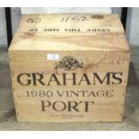 Graham's, 1980 75cl, case of twelve bottles, owc, (capsule and labels intact), (12).