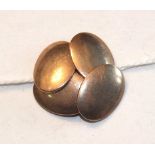 A pair of 9ct rose gold plain cufflinks, 5.4g.