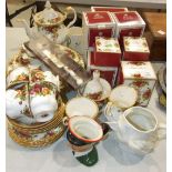 Twenty-eight pieces of Royal Albert 'Old Country Roses' tea ware, together with matching miniature