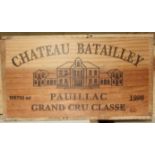 Chateau Batailley, Grand Cru Classe Pauillac, 1998, owc, twelve bottles, (12).