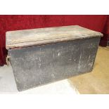 An early-20th century carpenter's or shipwright's box, with fitted interior, 95cm wide, 49cm deep.