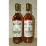 Sauternes, Chateau Filhot 750ml 14%, (low neck, labels and capsules fair), two bottles, (2).