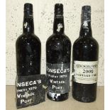 Fonseca, 1970 (bottled in 1972), two bottles and Cockburn's 2000, 75cl 20%, one bottle, (capsules
