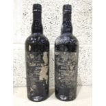 Quarles Harris, 2000 75cl 20%, two bottles, (capsules intact, water damage to labels), (2).