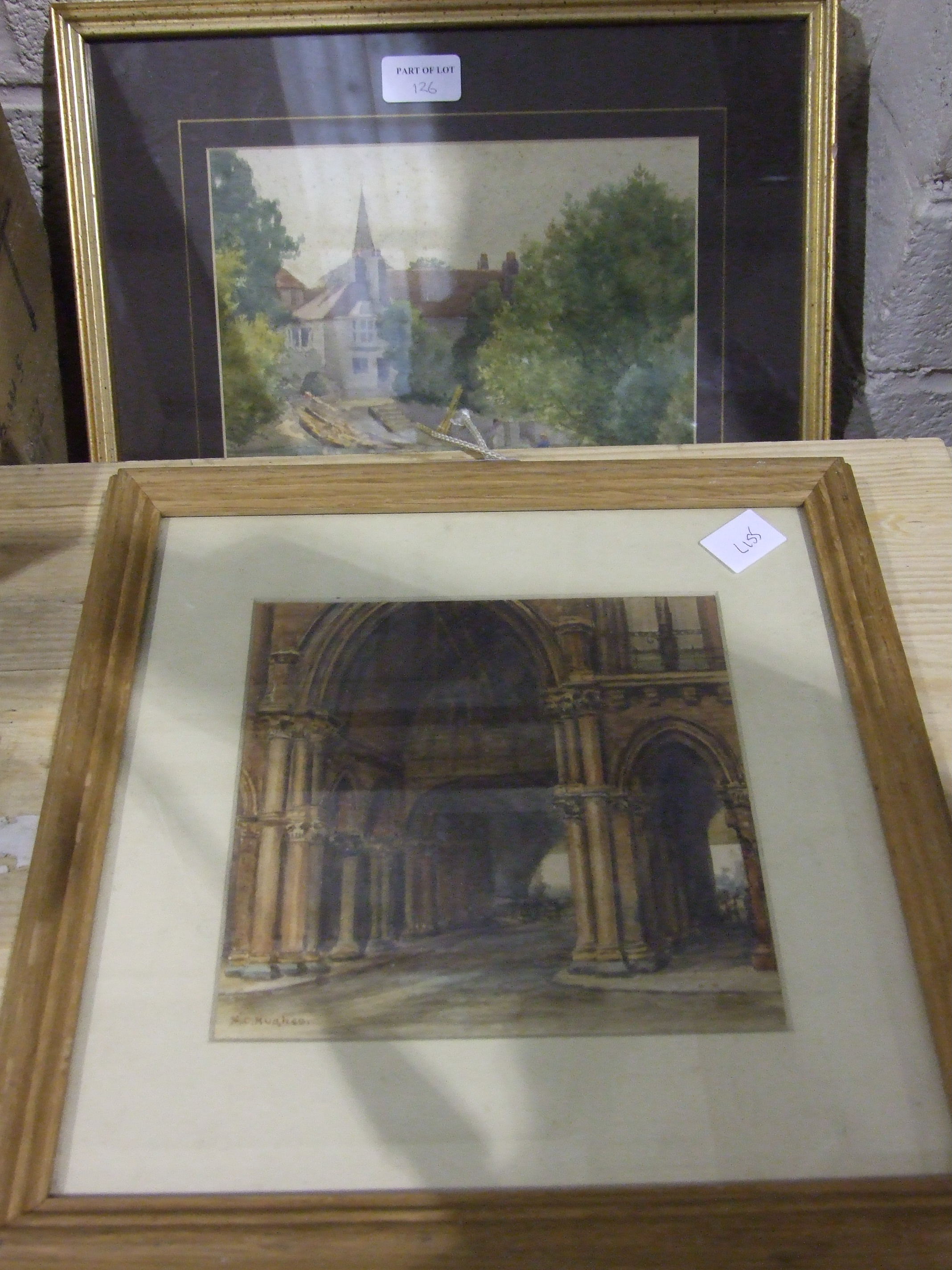 M Dowson, 'Moorland Scene', signed watercolour, 19 x 29cm and a companion, a pair, C M Rowe, a - Image 4 of 4