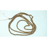 A 9ct gold curb-link neck chain, 68cm, 9.9g.