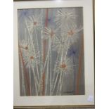 Nico Verboom (South African), Spikey Flowers, watercolour, signed and dated 67, 42.5 x 31cm;
